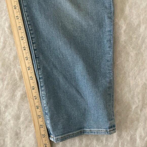 So Slimming By Chico's Womens Denim Girlfriend Slim Leg Crop Jeans Sz 3P US 16P - Picture 9 of 10